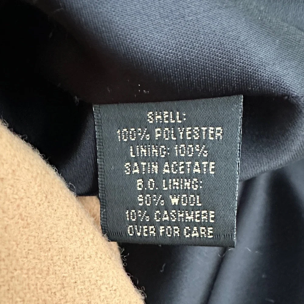 St. John Coat Collection by Marie Gray Black Coat with Removeable Cashmere Liner - Picture 4 of 4